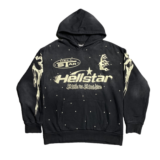 HELLSTAR RACER HOODED VINTAGE BLACK-Drip Store Argentina