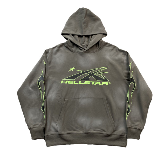 HELLSTAR SPORT LOGO HOODIE GREY-Drip Store Argentina
