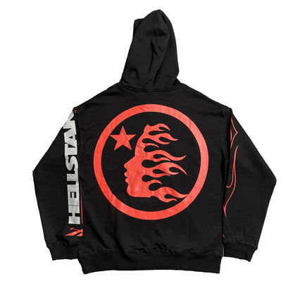 HELLSTAR SPORTS FUTURE FLAME HOODIE BLACK-Drip Store Argentina
