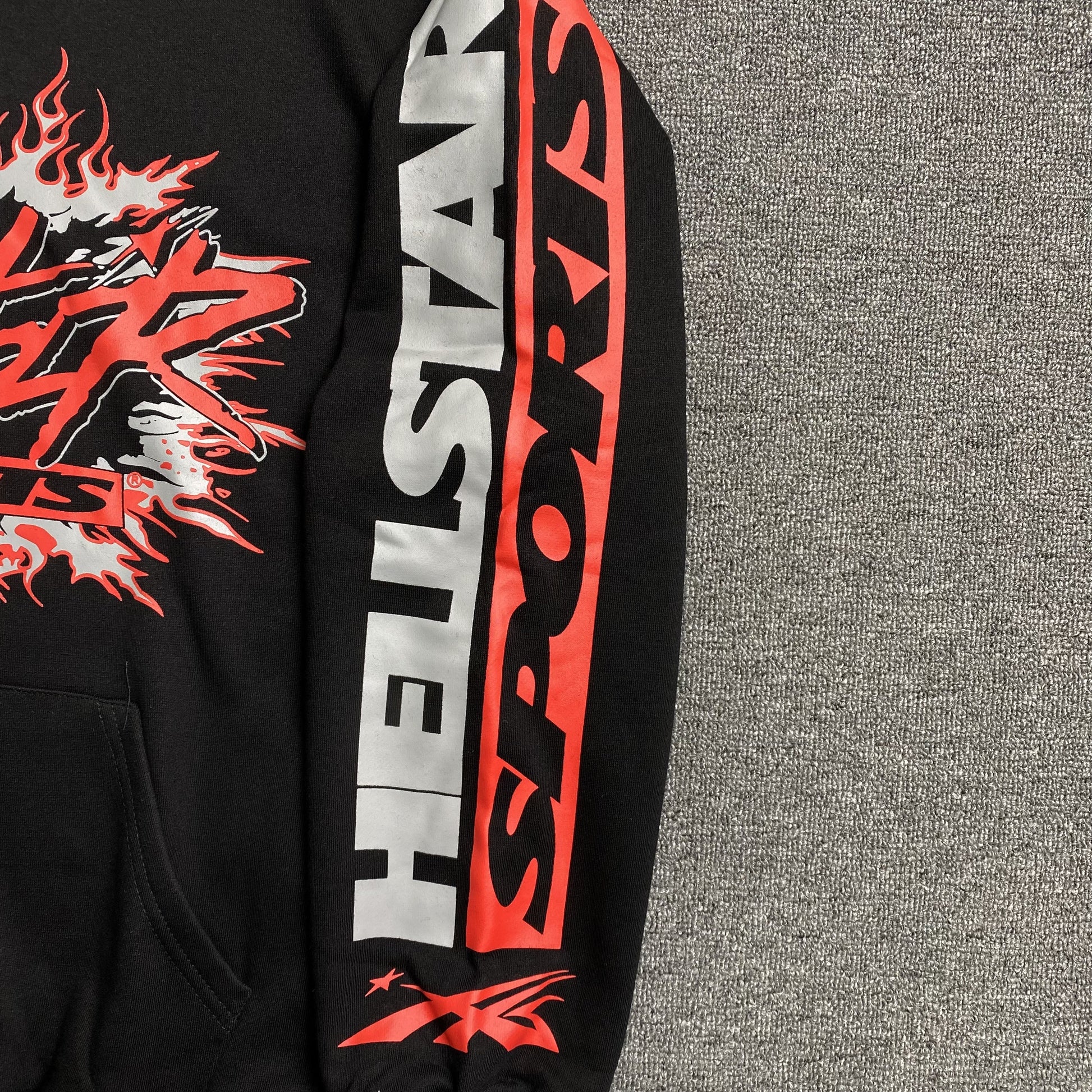 HELLSTAR SPORTS FUTURE FLAME HOODIE BLACK-Drip Store Argentina