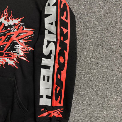 HELLSTAR SPORTS FUTURE FLAME HOODIE BLACK-Drip Store Argentina