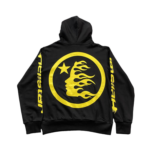 HELLSTAR STUDIOS SPEED HOODIE BLACK GOLD-Drip Store Argentina