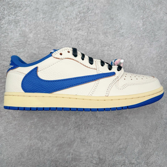 Jordan 1 Low Fragment X Travis Scott Sail Military Blue