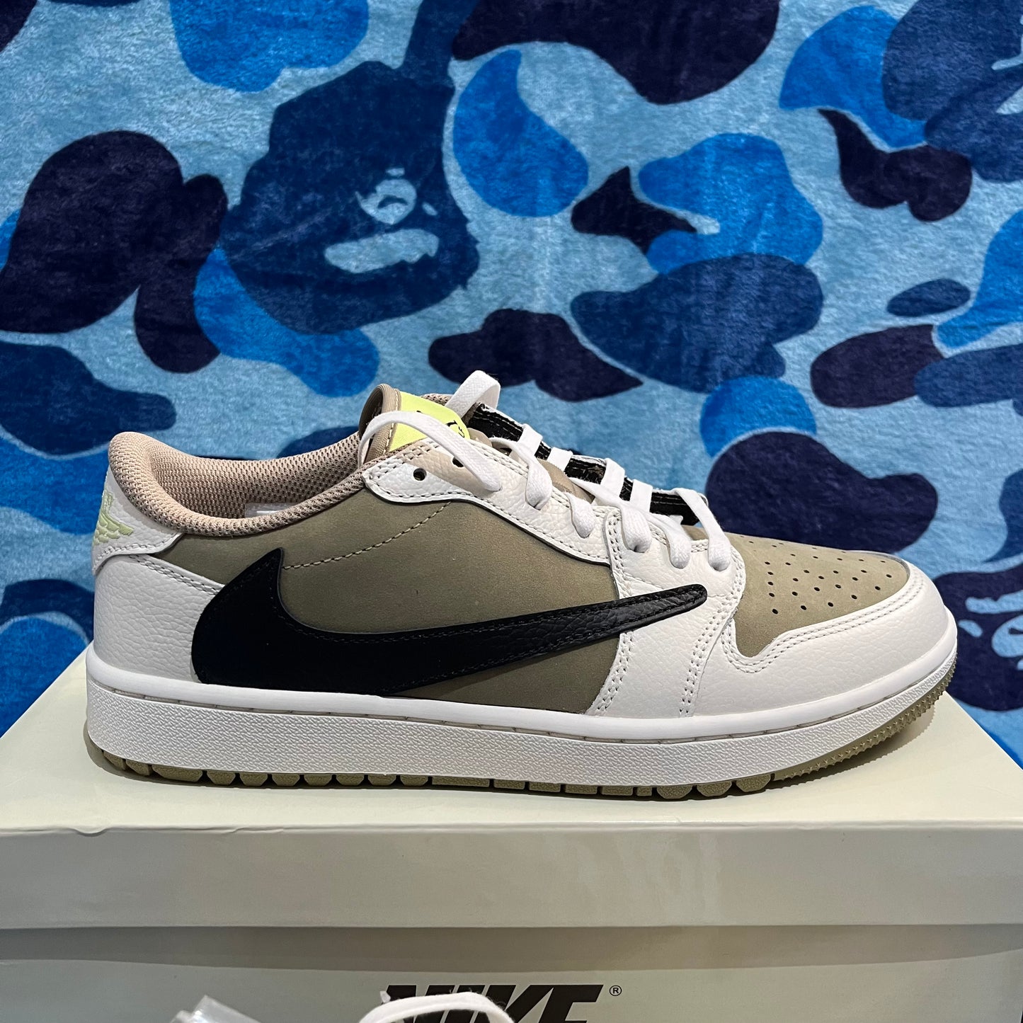 Jordan 1 Low Golf X Travis Scott Neutral Olive