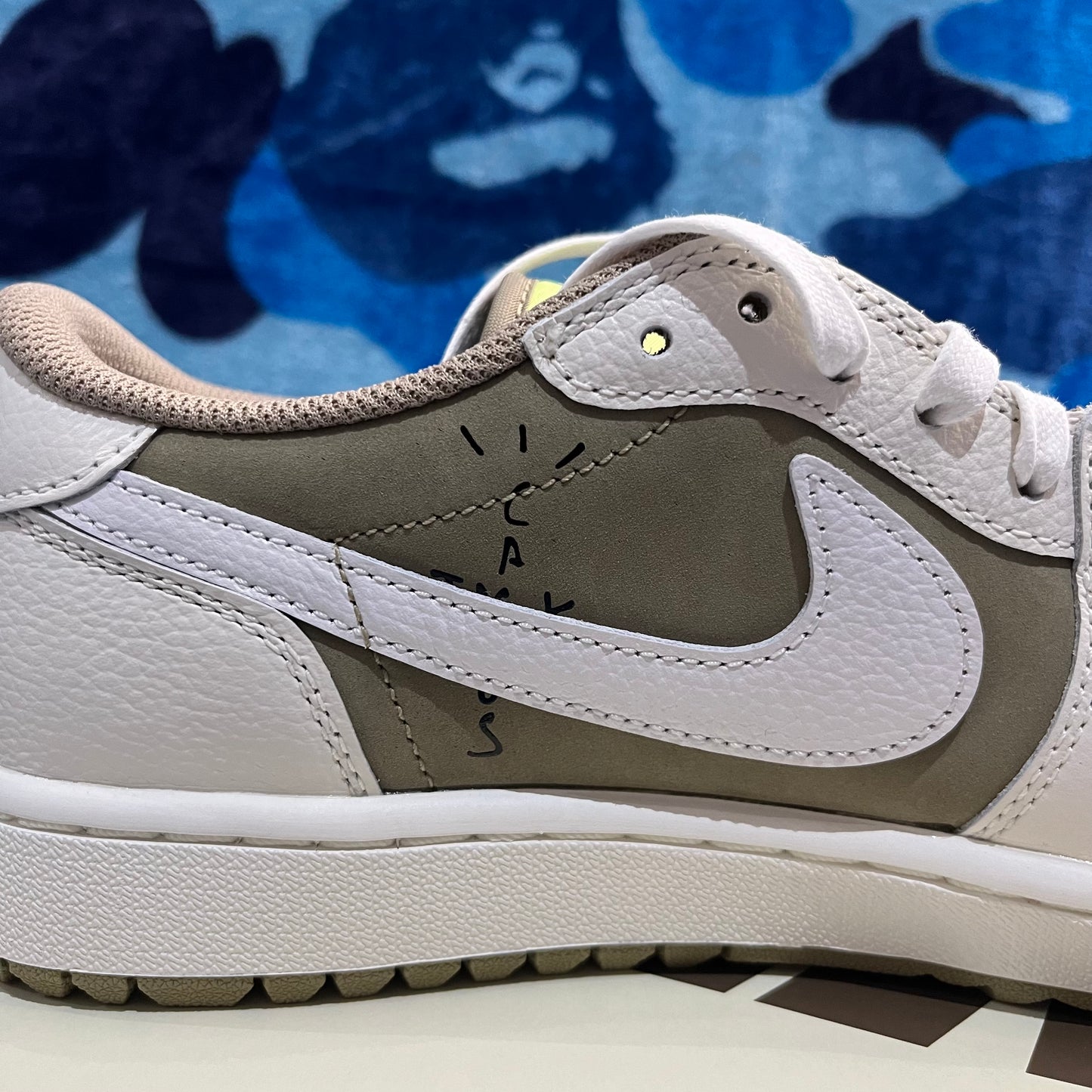 Jordan 1 Low Golf X Travis Scott Neutral Olive