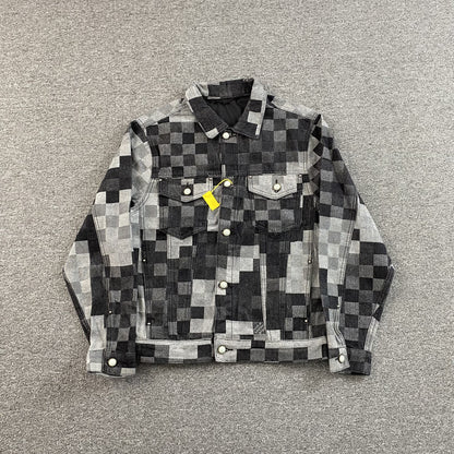 Louis Vuitton Damier Damoflage Classic Denim Jacket Black