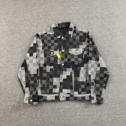 Louis Vuitton Damier Damoflage Classic Denim Jacket Black