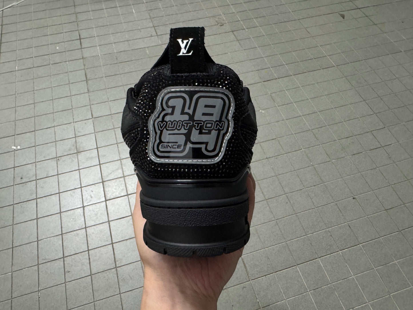 Louis Vuitton Skate Sneaker Black Crystal