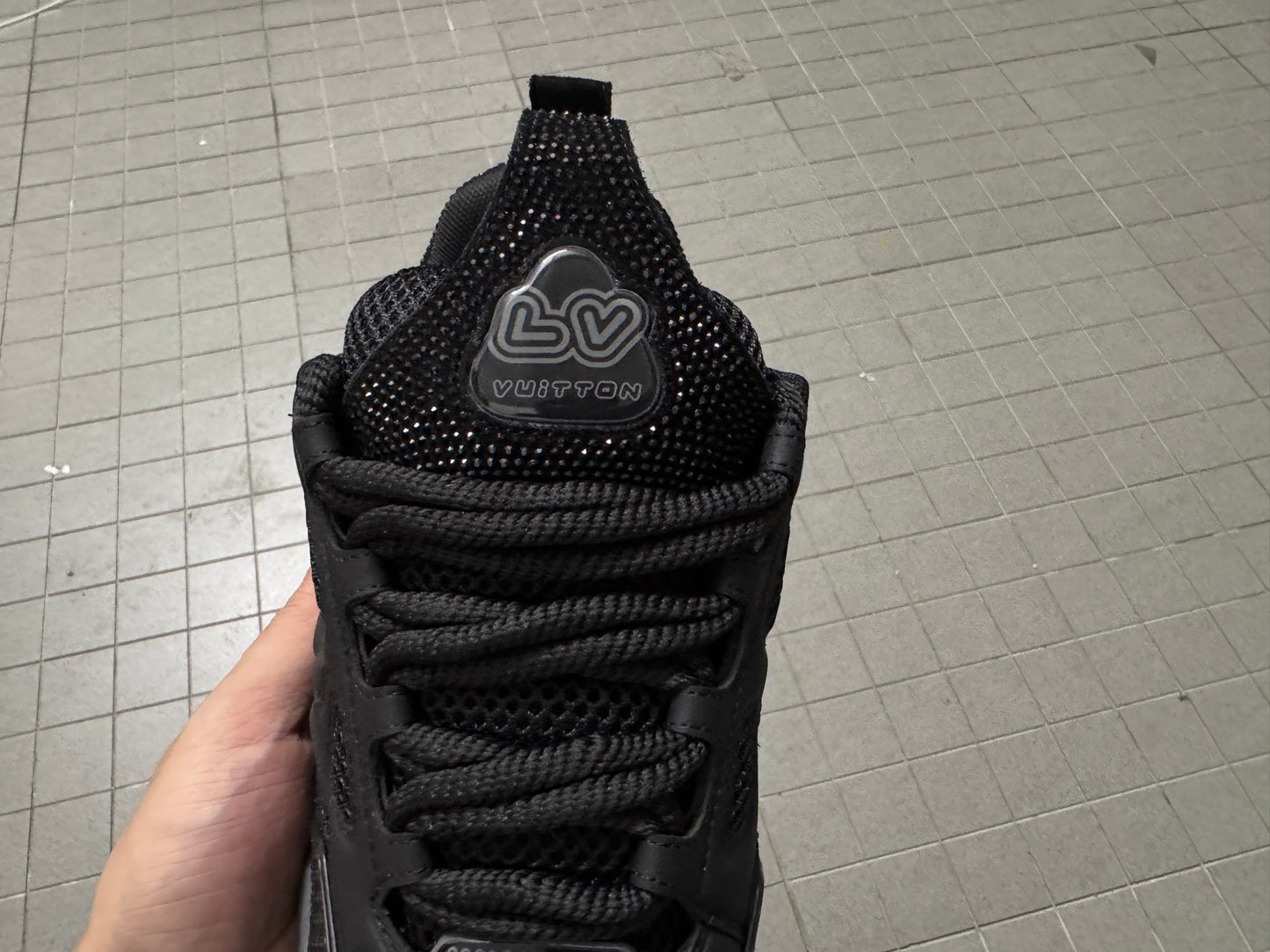 Louis Vuitton Skate Sneaker Black Crystal