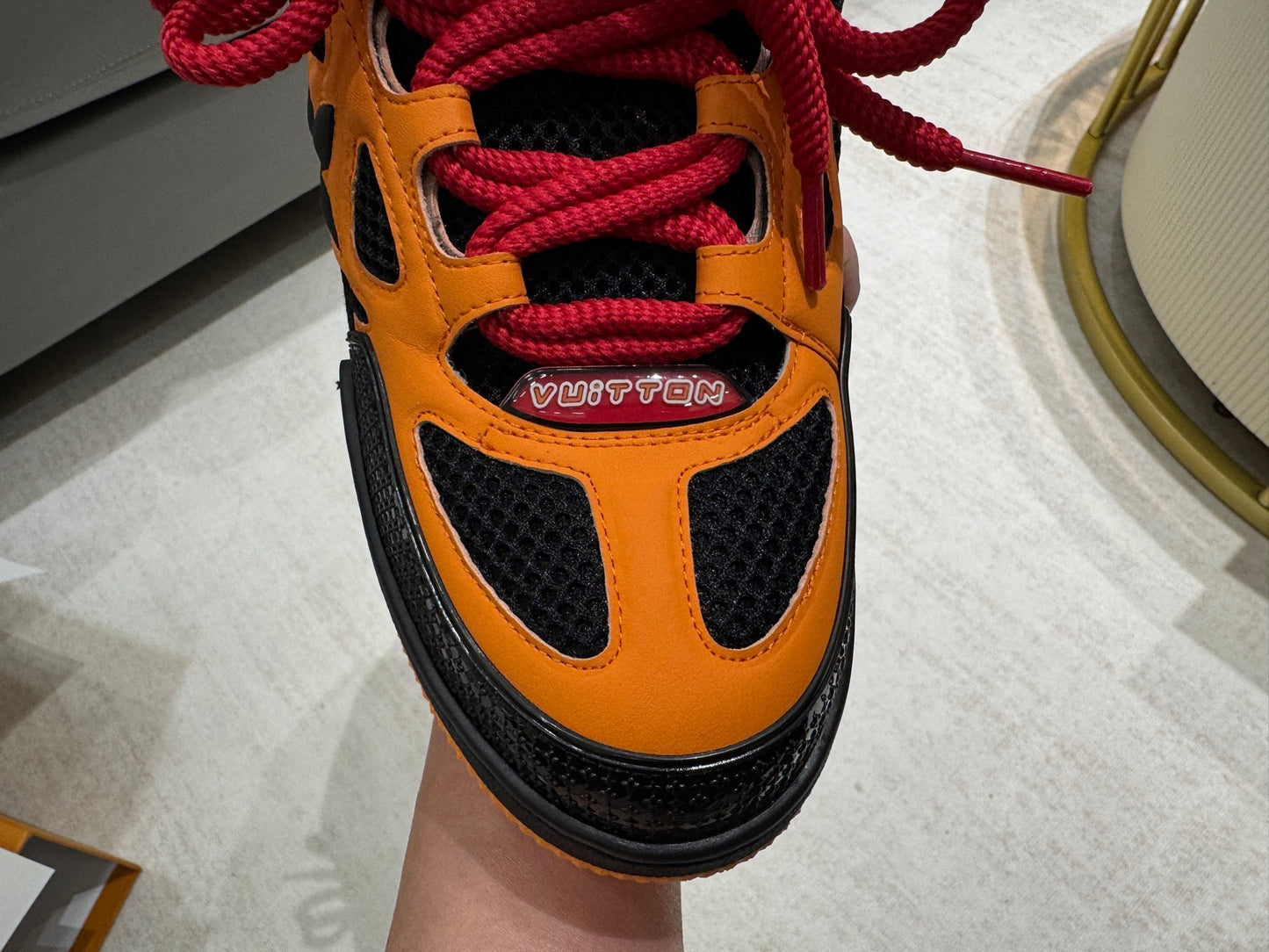 Louis Vuitton Skate Sneaker Black Orange