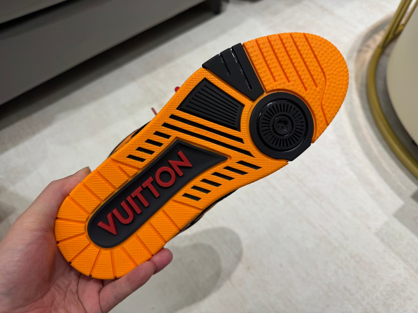 Louis Vuitton Skate Sneaker Black Orange