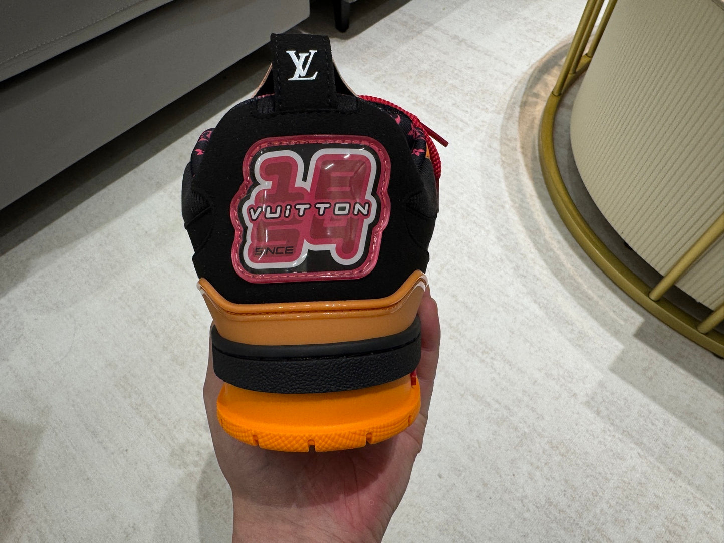 Louis Vuitton Skate Sneaker Black Orange