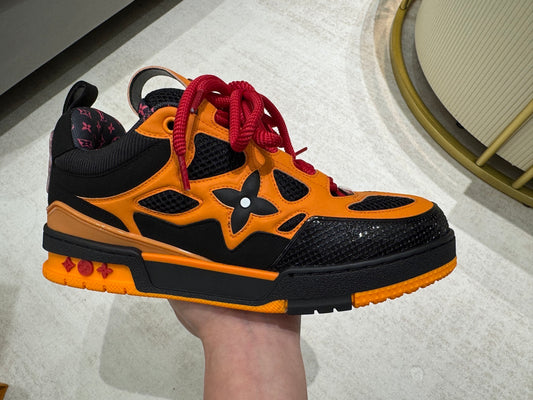 Louis Vuitton Skate Sneaker Black Orange