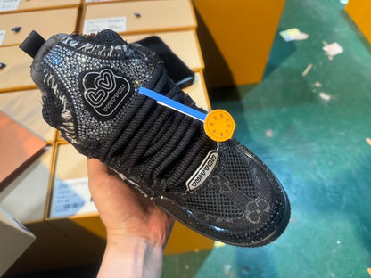 Louis Vuitton Skate Sneaker Black Swarovski Monogram
