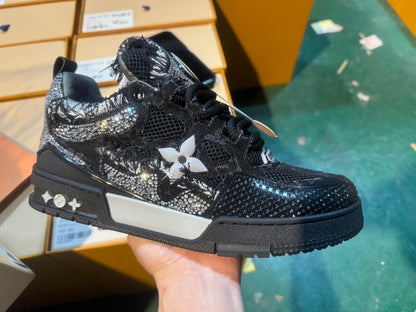 Louis Vuitton Skate Sneaker Black Swarovski Monogram