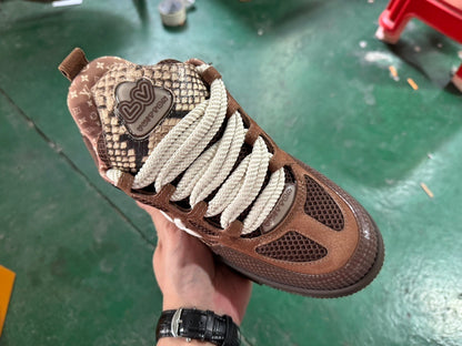 Louis Vuitton Skate Sneaker Brown Snakeskin