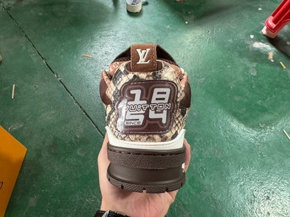 Louis Vuitton Skate Sneaker Brown Snakeskin