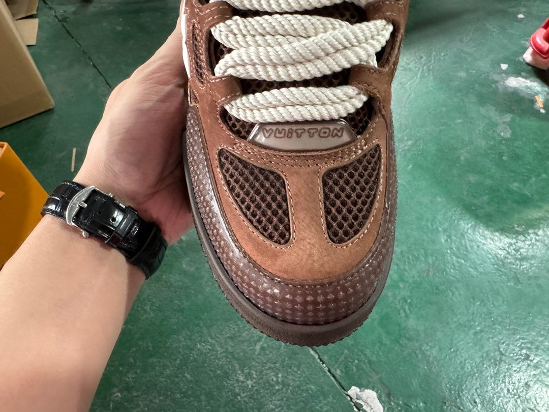 Louis Vuitton Skate Sneaker Brown Snakeskin