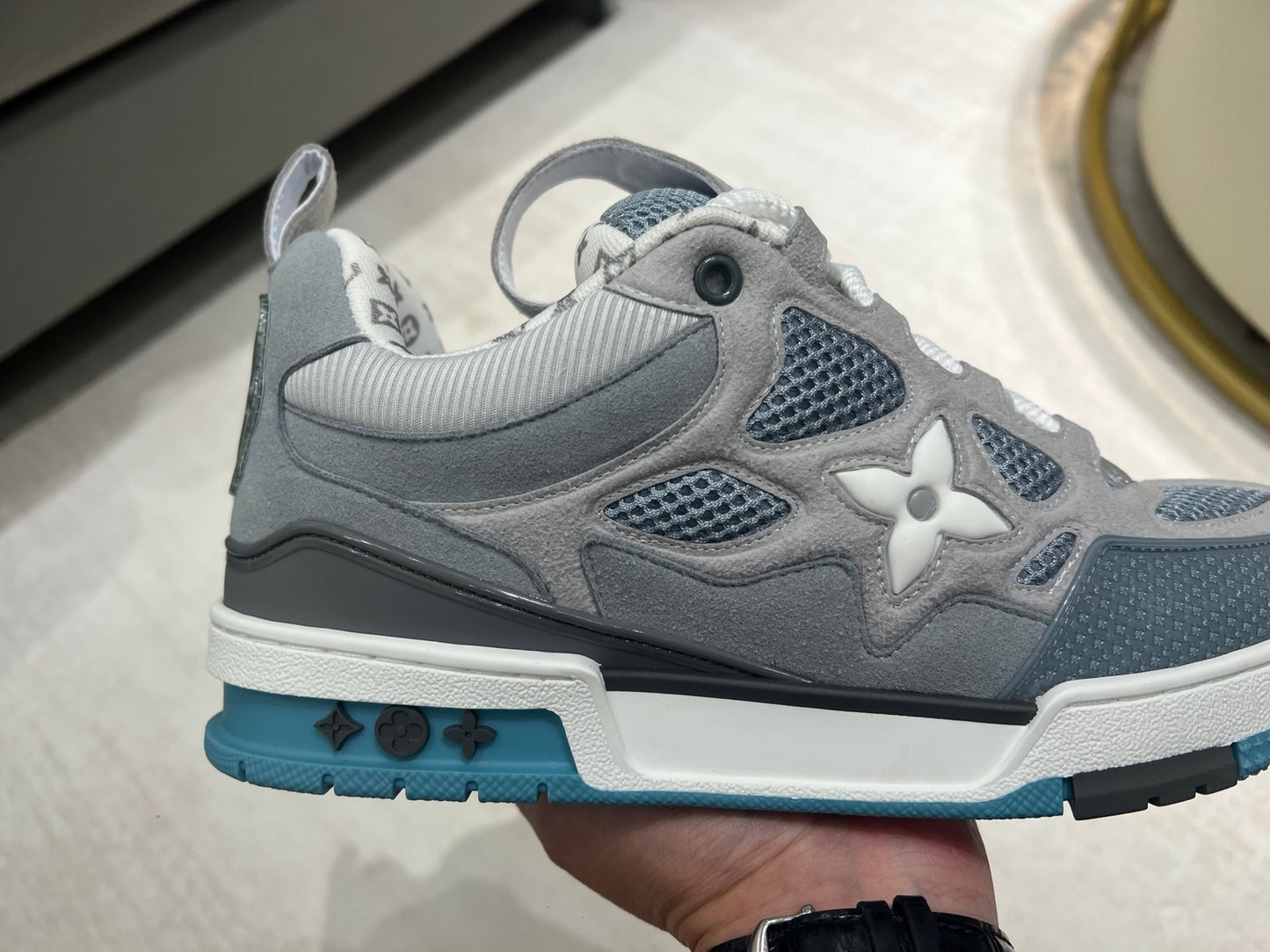 Louis Vuitton Skate Sneaker Luxury Grey