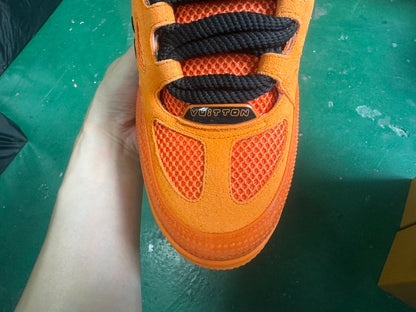Louis Vuitton Skate Sneaker Orange Crystal
