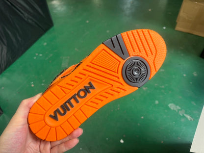 Louis Vuitton Skate Sneaker Orange Crystal