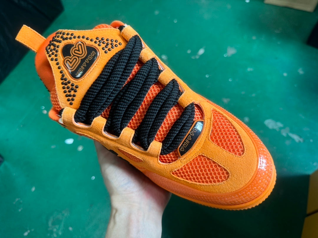 Louis Vuitton Skate Sneaker Orange Crystal
