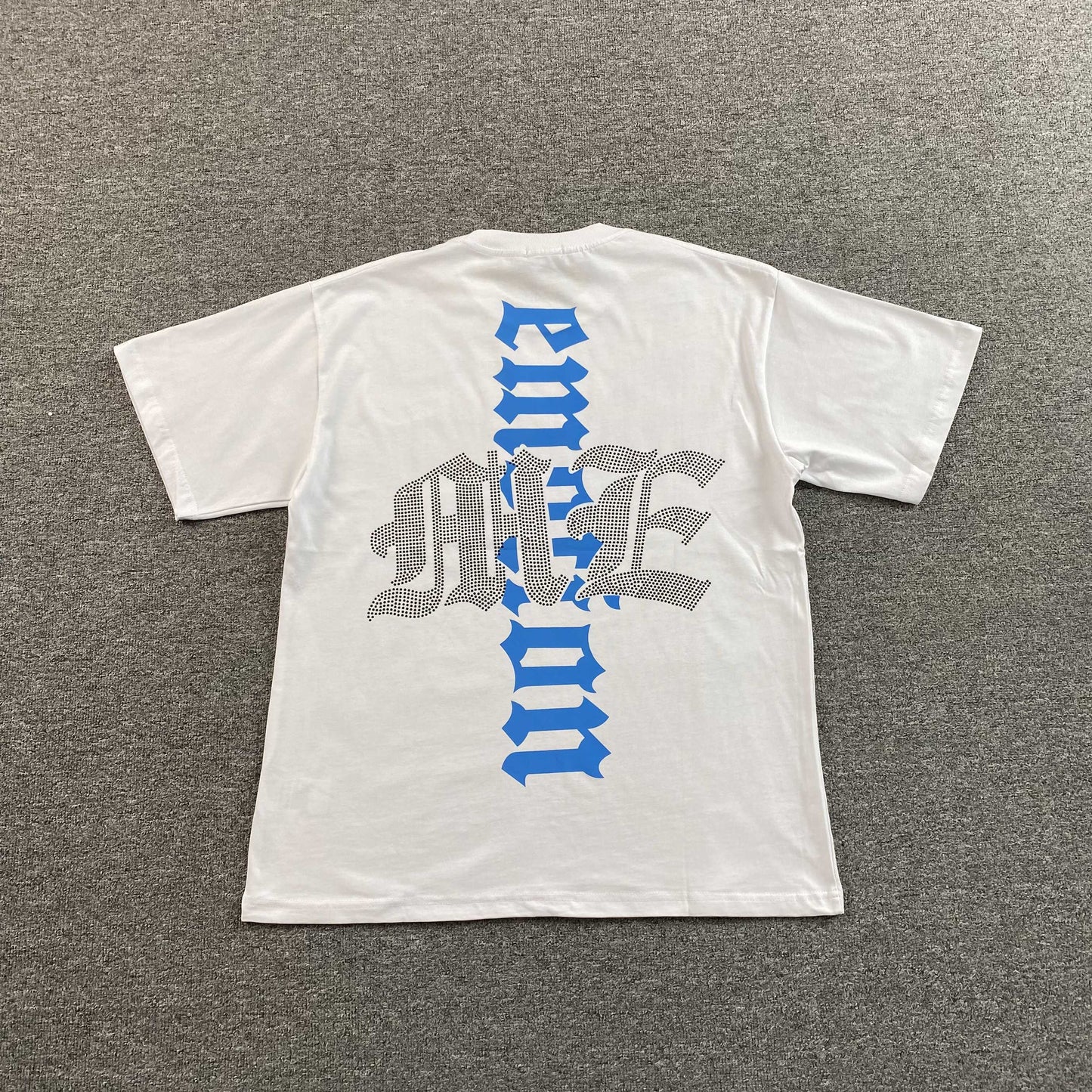 Mixed Emotion Angel Rhinestone Tee White