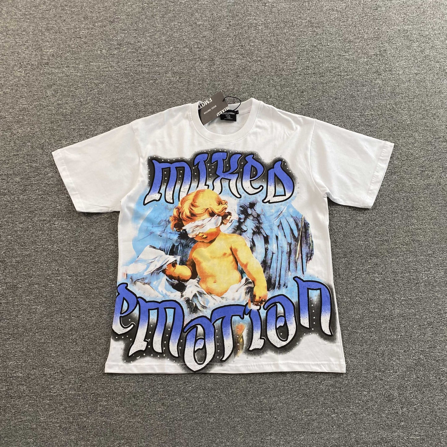 Mixed Emotion Angel Tee White