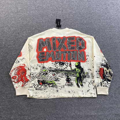 Mixed Emotion Art Club Long Sleeve Tee Cream