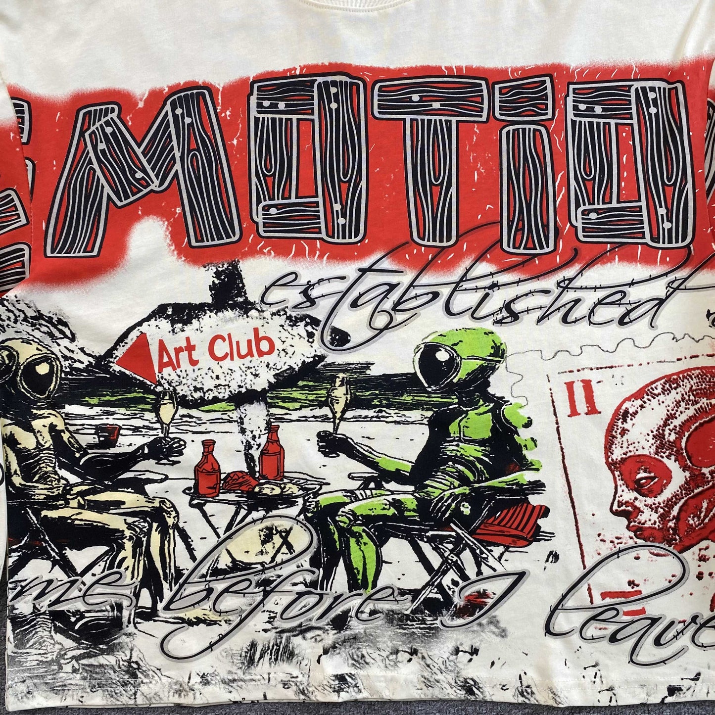 Mixed Emotion Art Club Long Sleeve Tee Cream