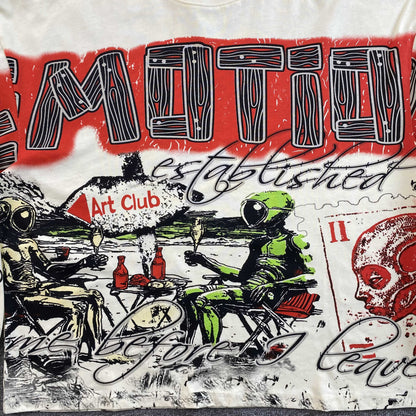 Mixed Emotion Art Club Long Sleeve Tee Cream