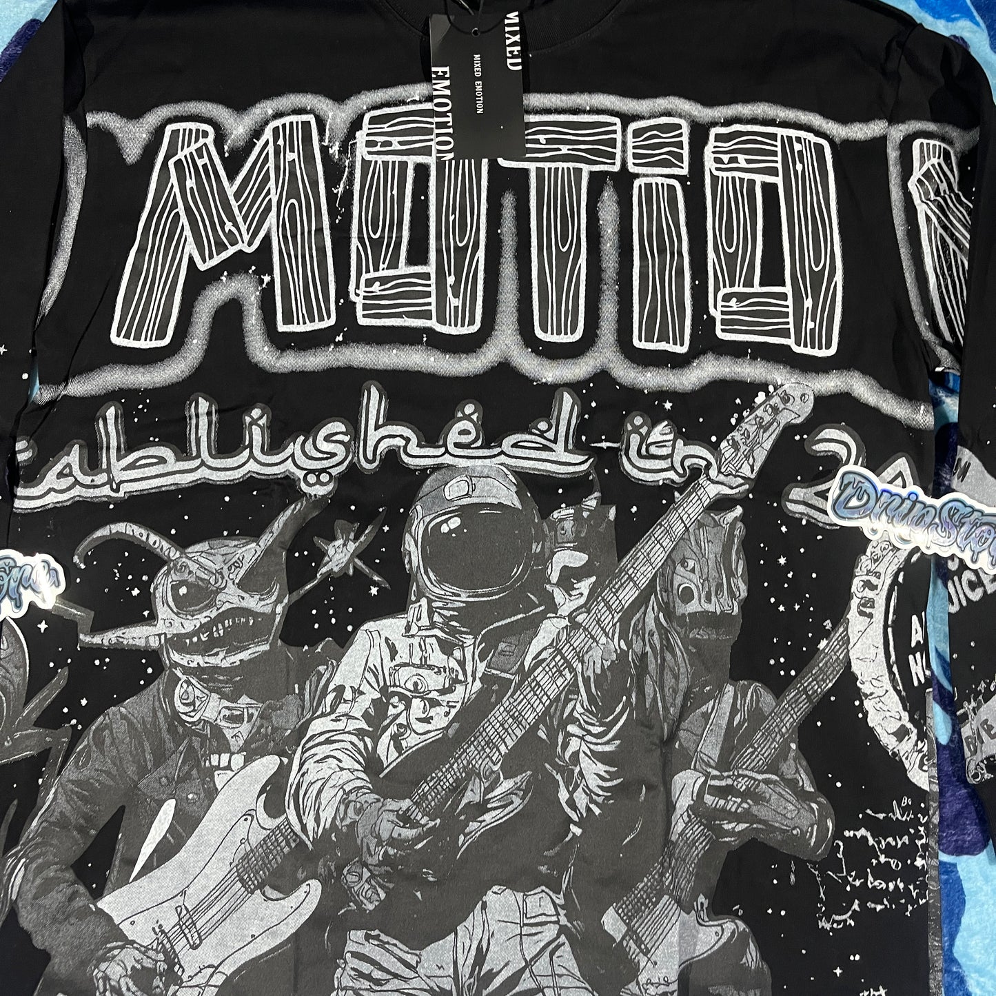 Mixed Emotion Astro Long Sleeve Tee Black