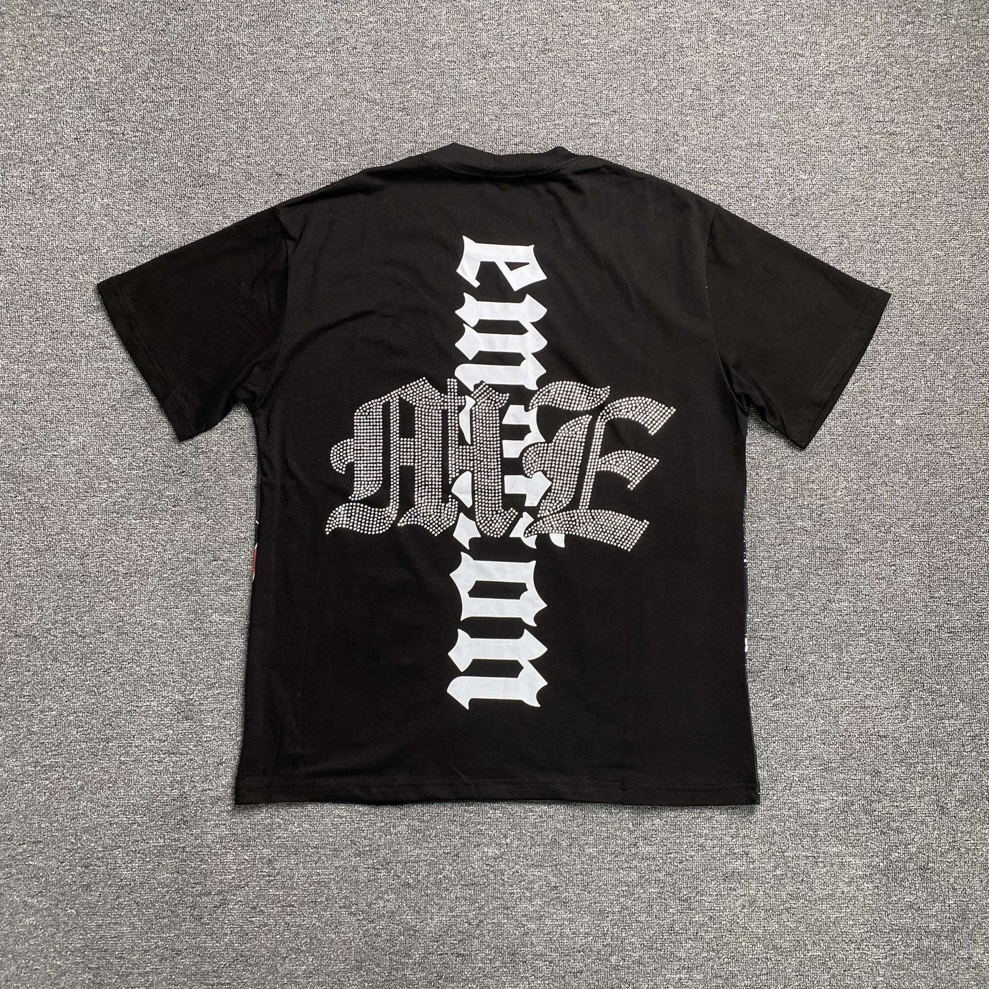 Mixed Emotion Astronaut Rhinestone Tee Black
