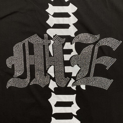 Mixed Emotion Astronaut Rhinestone Tee Black