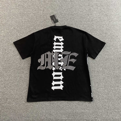 Mixed Emotion Beach Rhinestone Tee Black
