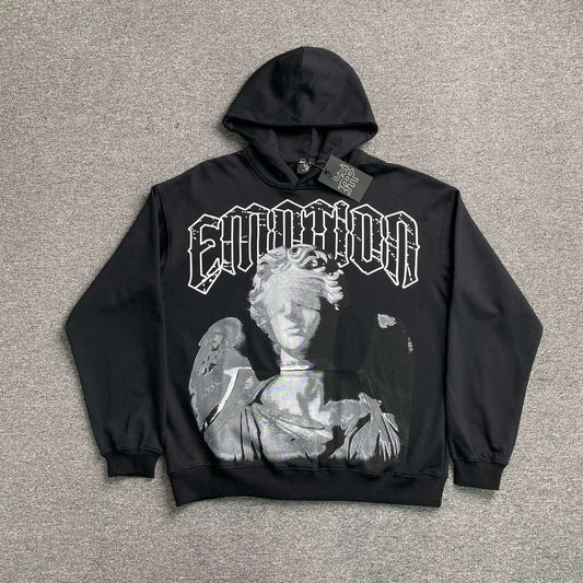 Mixed Emotion Blinded Hoodie Black