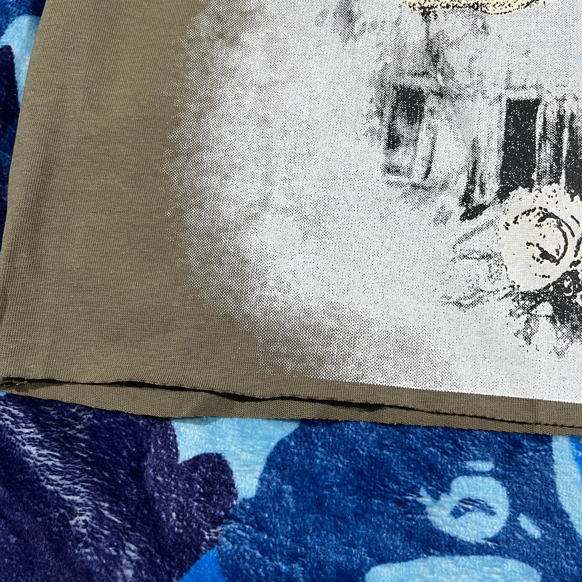 Mixed Emotion Blinded Rhinestone Tee Grey