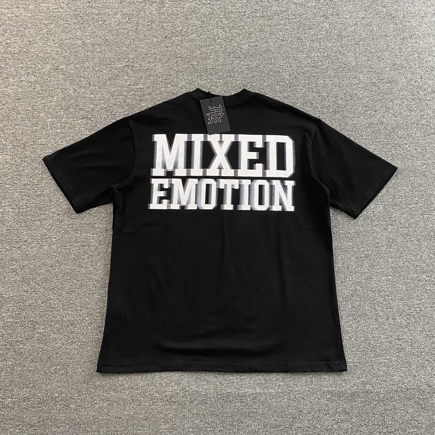 Mixed Emotion Blur Tee Black