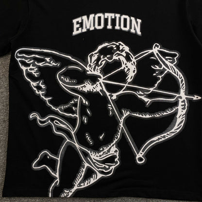 Mixed Emotion Blur Tee Black
