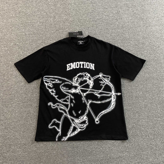 Mixed Emotion Blur Tee Black