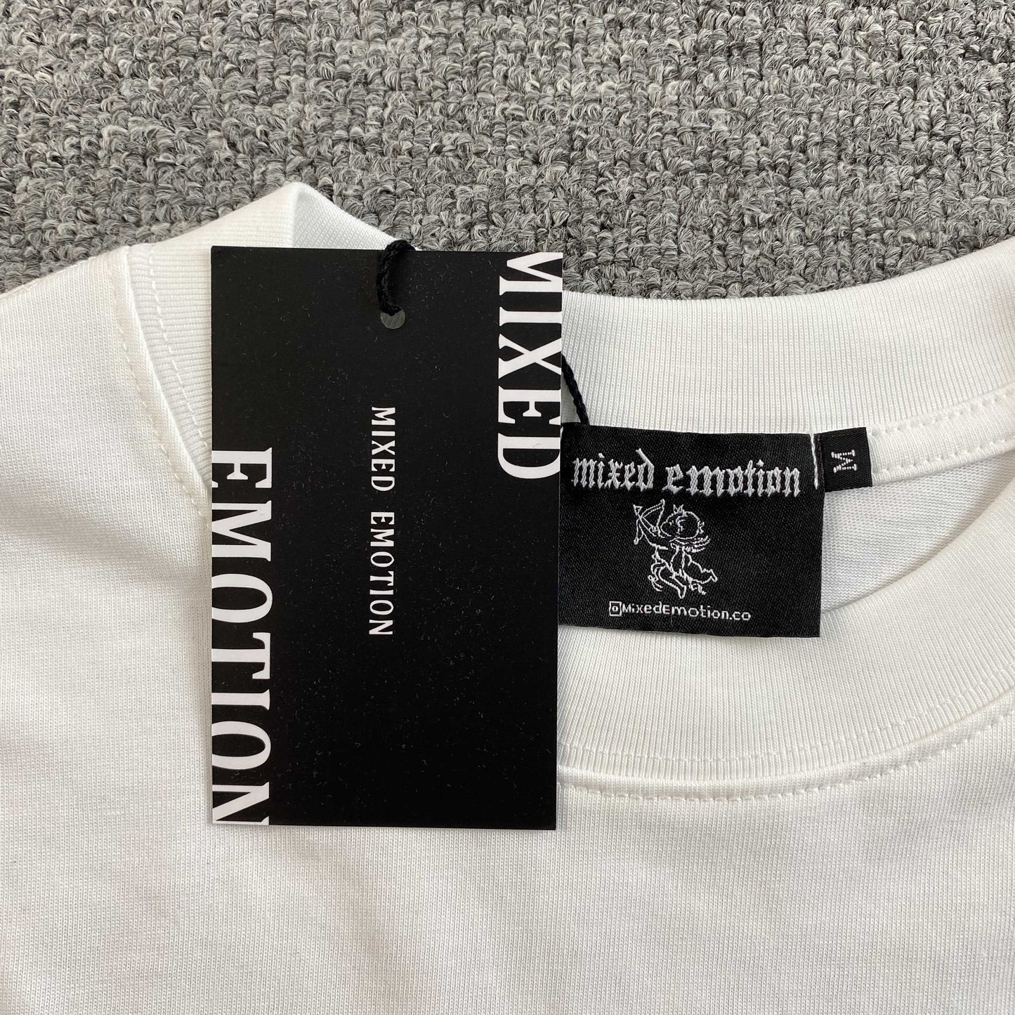 Mixed Emotion Blur Tee White