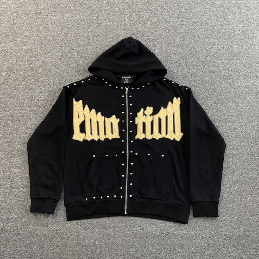 Mixed Emotion Crown Jacket Black