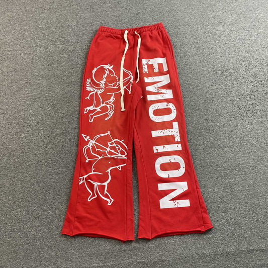 Mixed Emotion Cupid Sweatpants Red