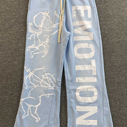 Mixed Emotion Cupid Sweatpants Skyblue