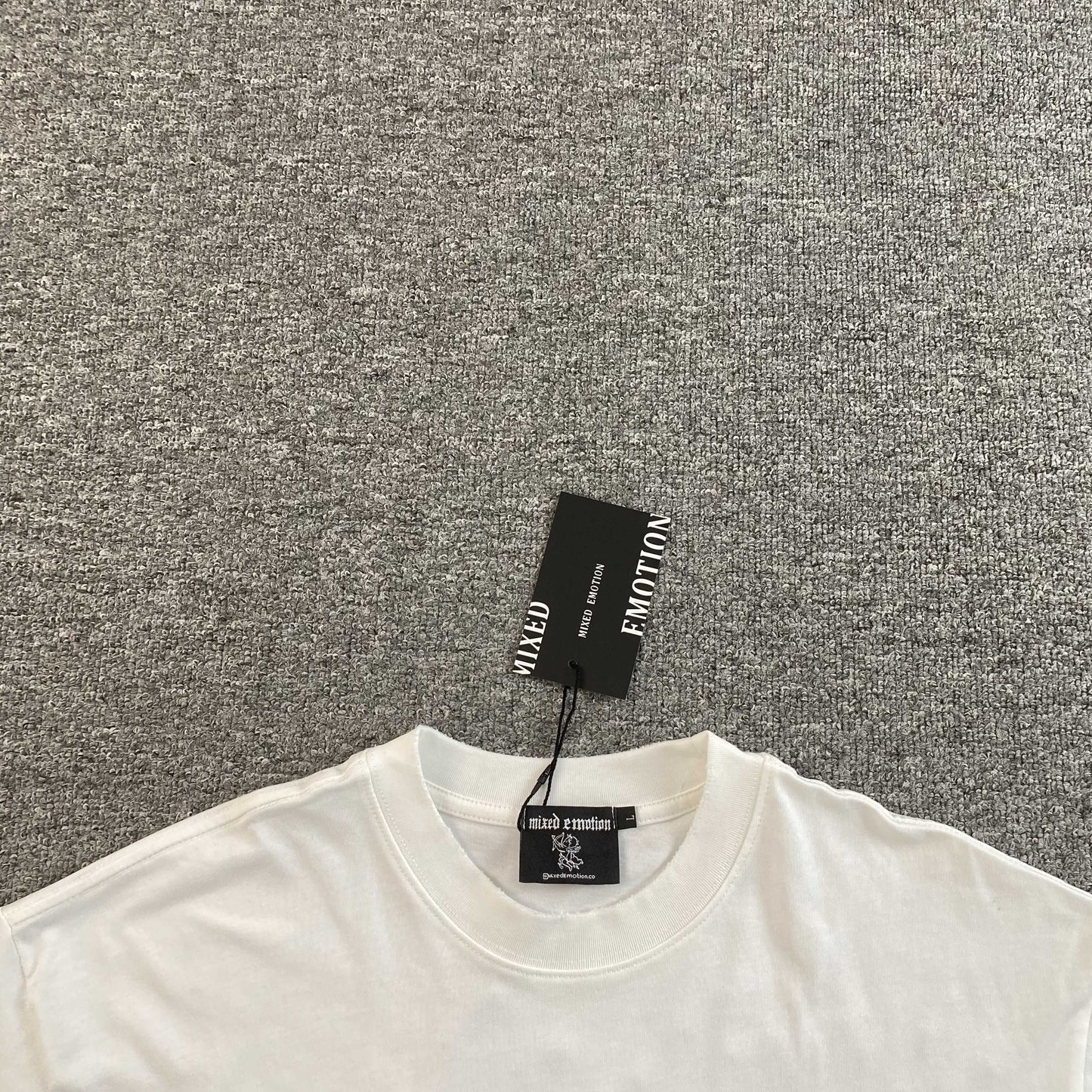 Mixed Emotion End Tee White