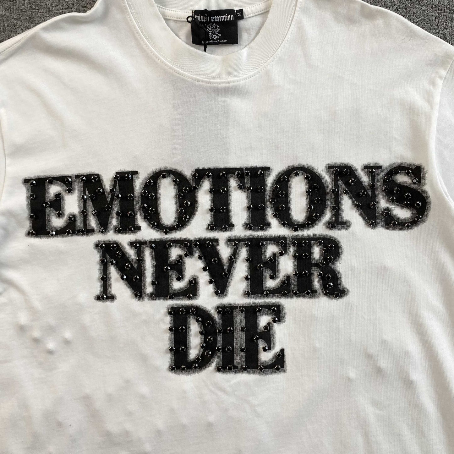 Mixed Emotion End Tee White