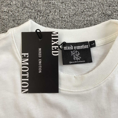 Mixed Emotion End Tee White