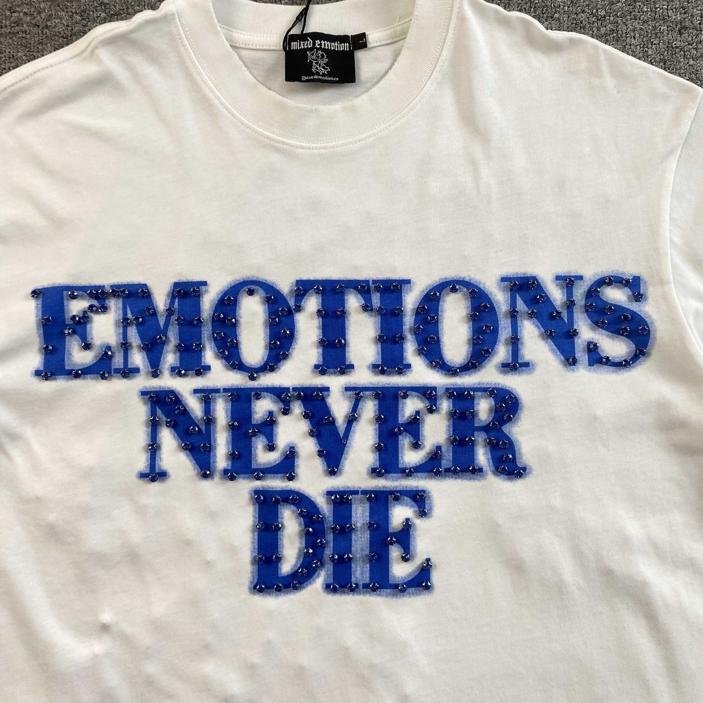 Mixed Emotion End Tee White