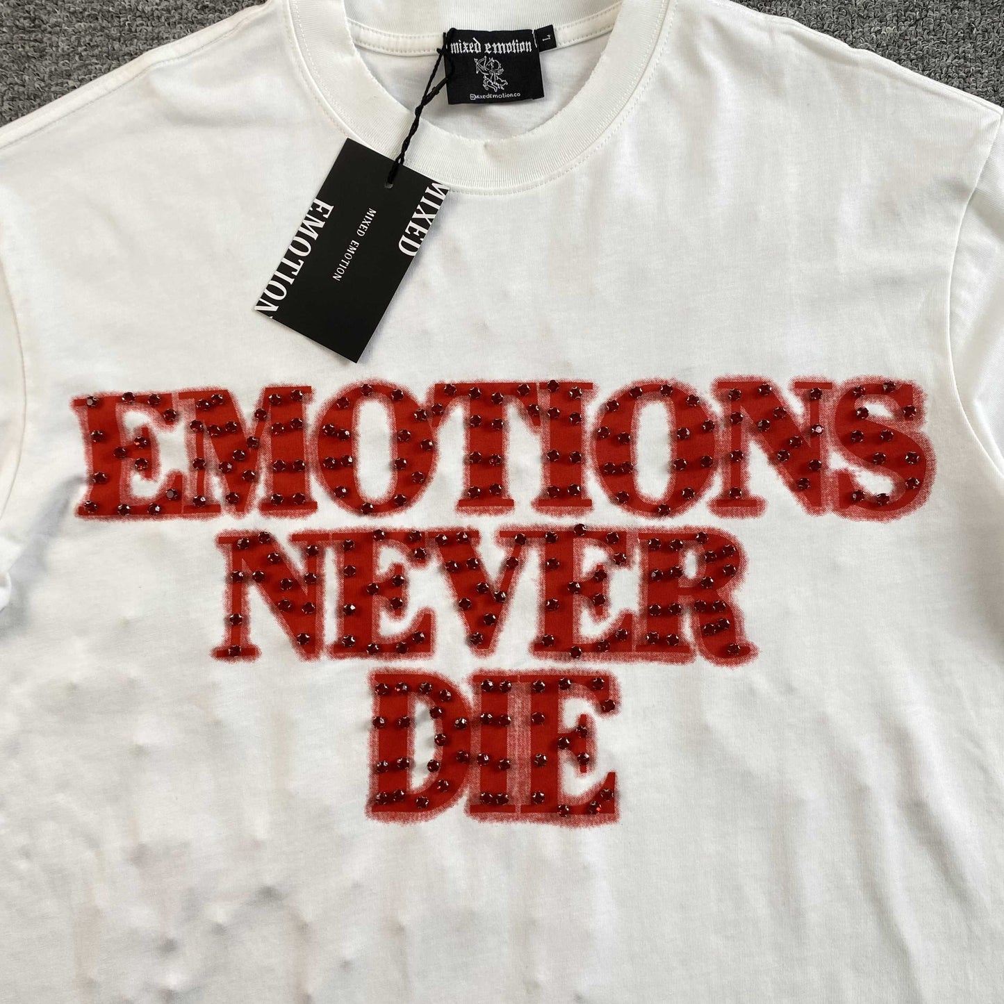 Mixed Emotion End Tee White