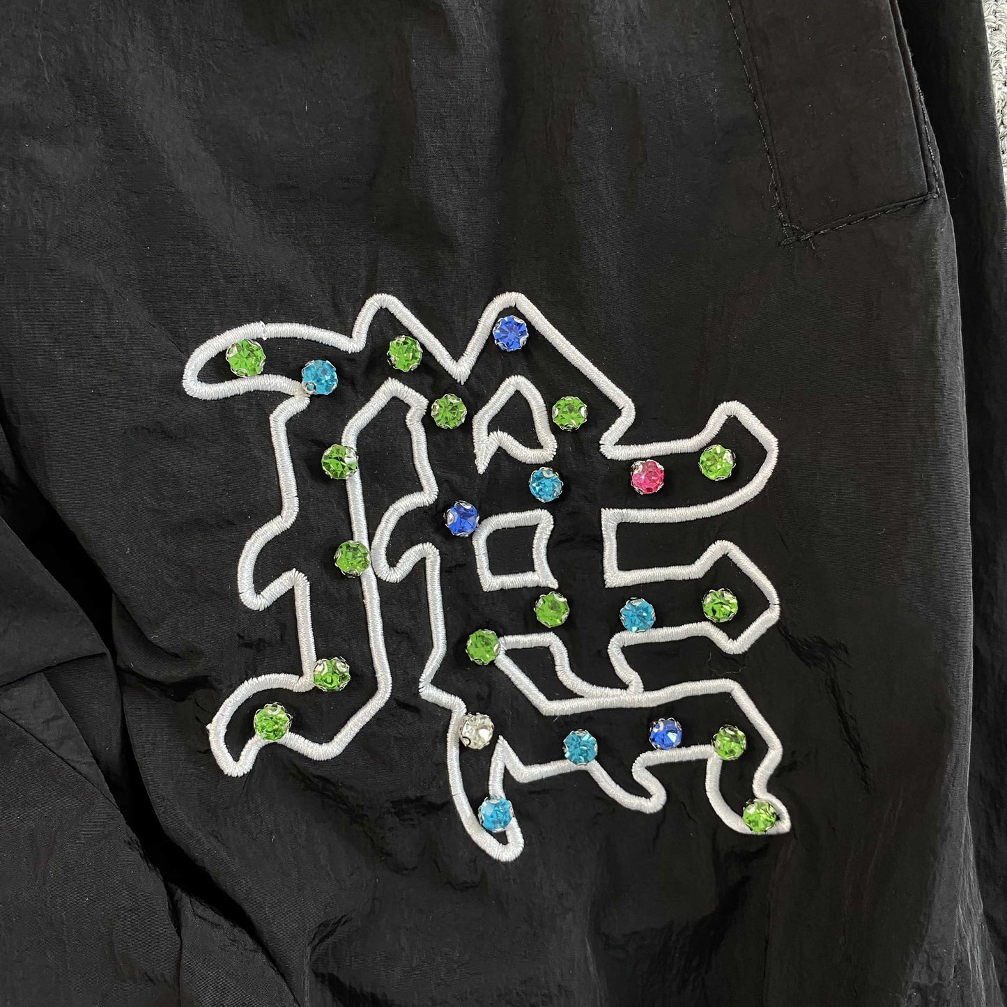 Mixed Emotion Gems Sweatpants Black